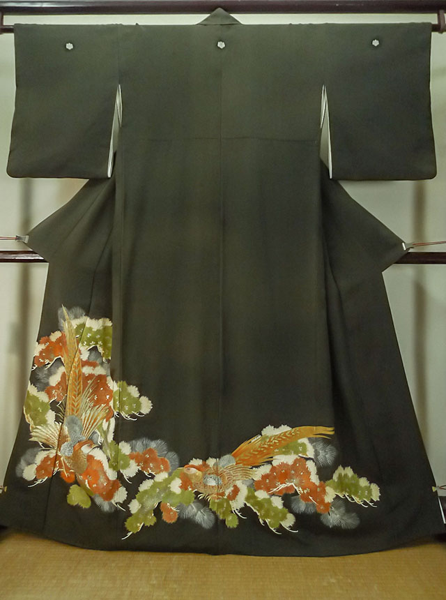 松に霞模様刺繍留袖(比翼付き) 最大47%OFFクーポン - 和服